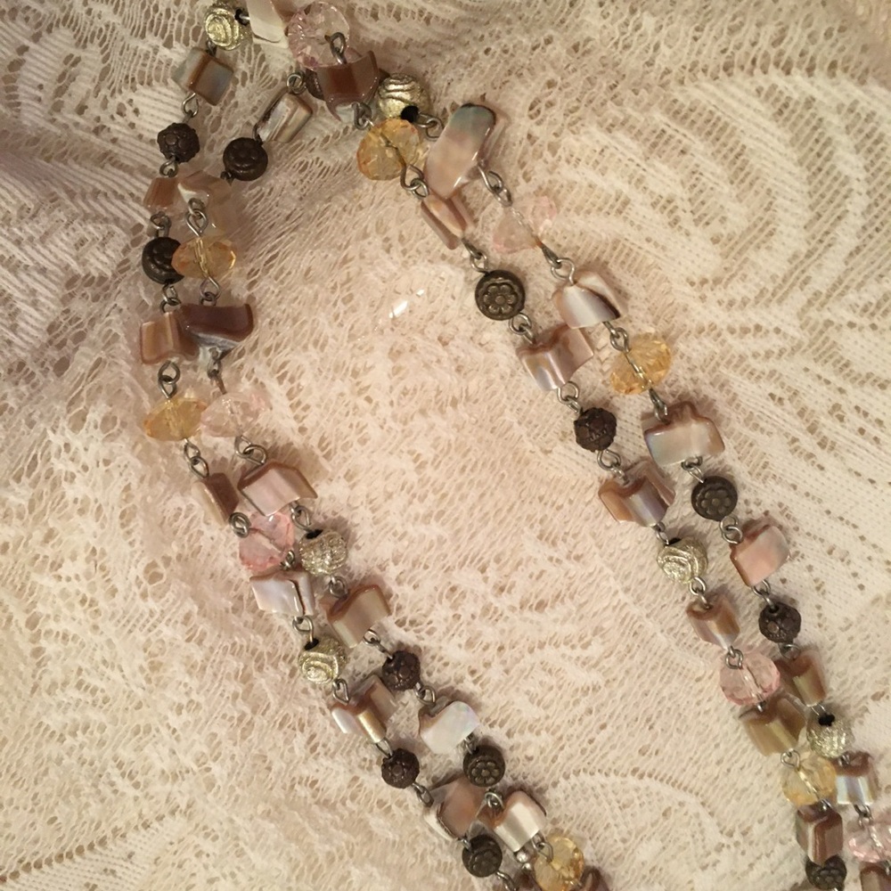 Shells and beads necklace